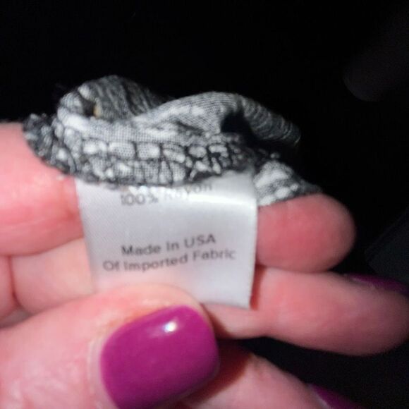 Evereve Roan & Ryan black & white palazzo pants small - Picture 5 of 5